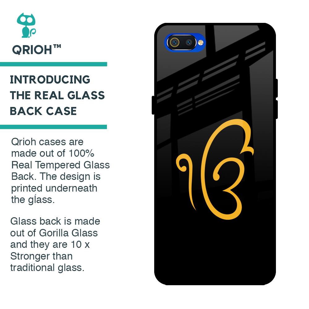 Luxury Fashion Initial Glass Case for Realme C2