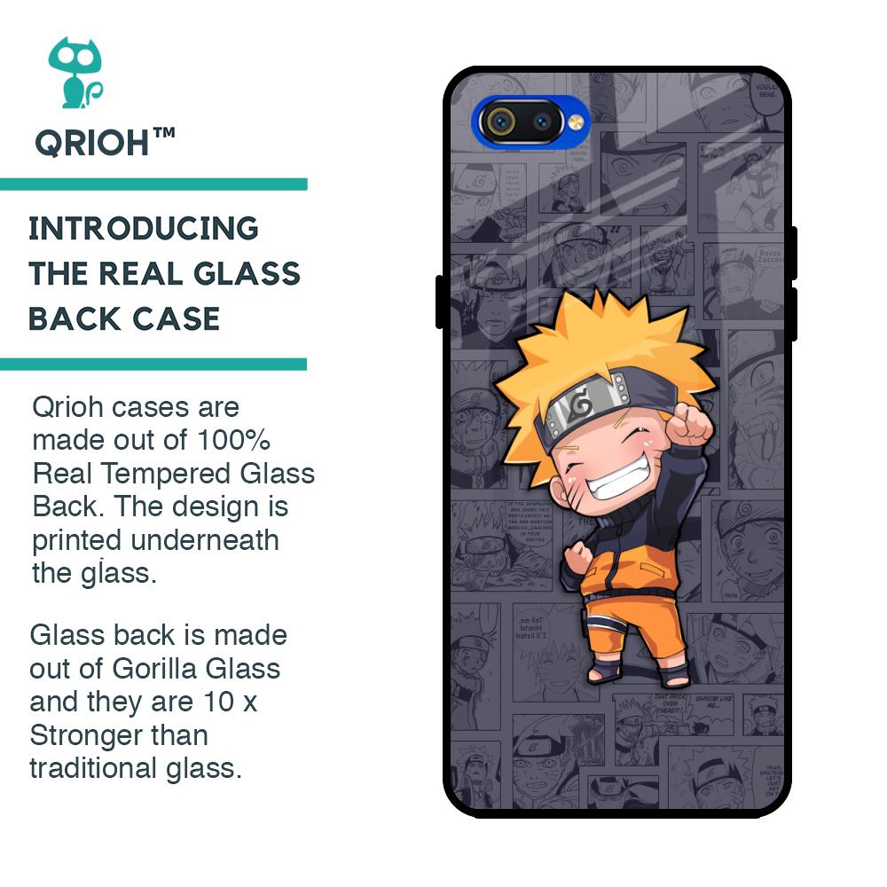 Orange Chubby Glass Case for Realme C2