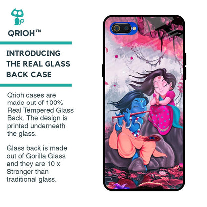 Radha Krishna Art Glass Case for Realme C2
