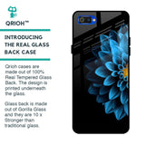 Half Blue Flower Glass Case for Realme C2