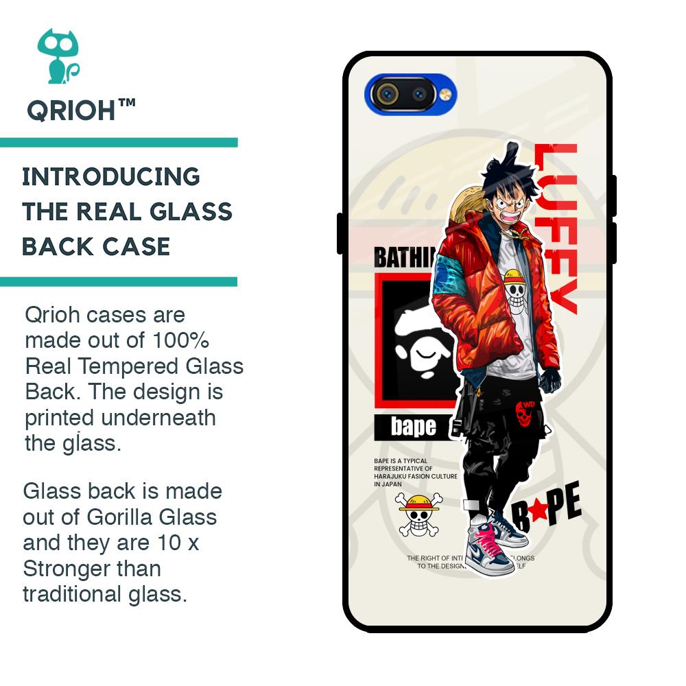 Bape Luffy Glass Case for Realme C2