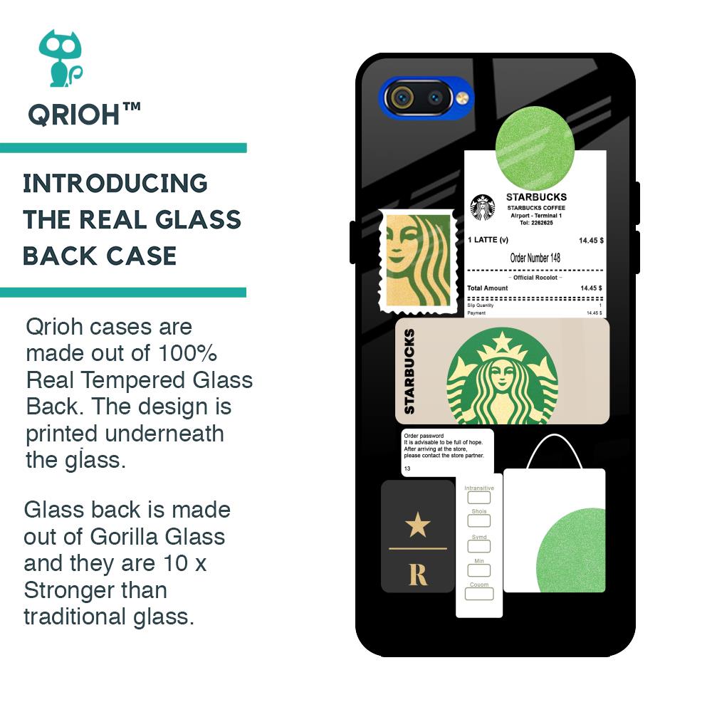 Coffee Latte Glass Case for Realme C2