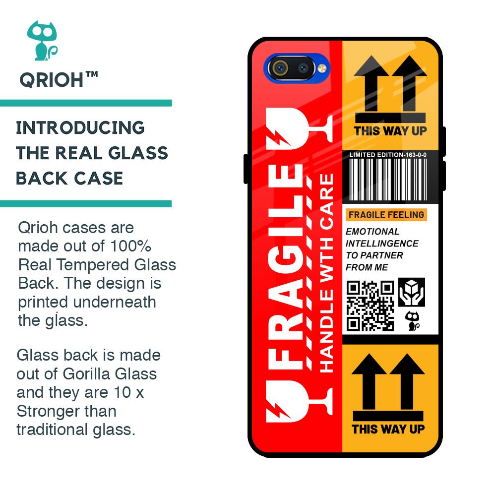 Handle With Care Glass Case for Realme C2