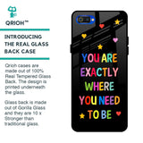 Magical Words Glass Case for Realme C2