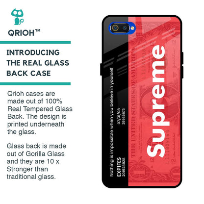 Supreme Ticket Glass Case for Realme C2