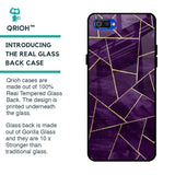 Geometric Purple Glass Case For Realme C2