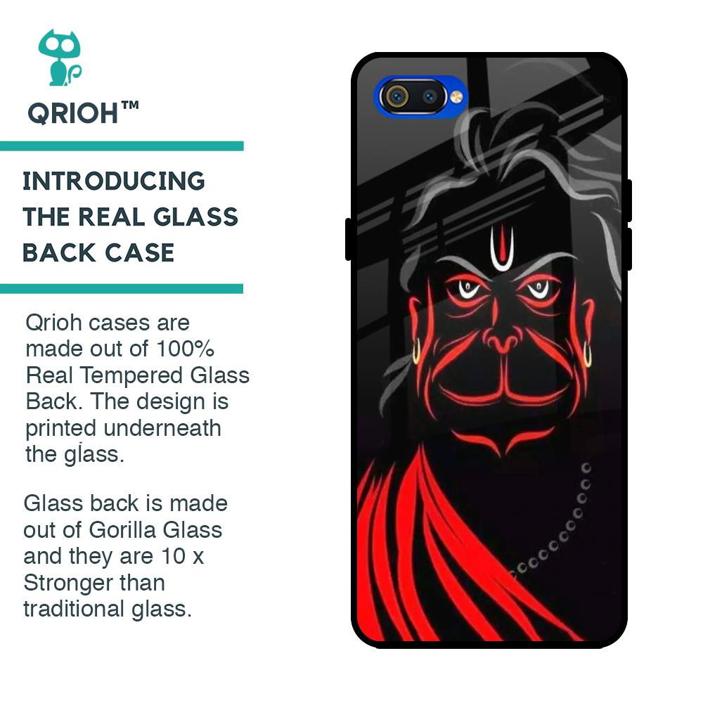 Lord Hanuman Glass Case For Realme C2