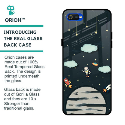 Astronaut Dream Glass Case For Realme C2