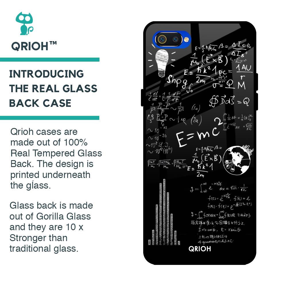 Funny Math Glass Case for Realme C2