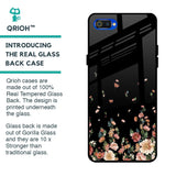 Floating Floral Print Glass Case for Realme C2