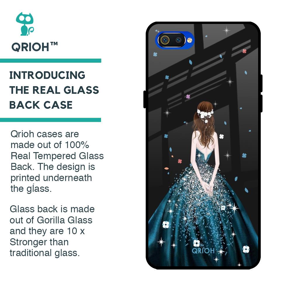 Queen Of Fashion Glass Case for Realme C2