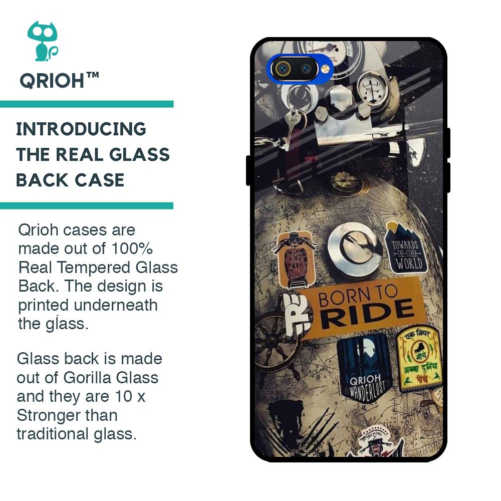 Ride Mode On Glass Case for Realme C2