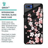 Black Cherry Blossom Glass Case for Realme C2