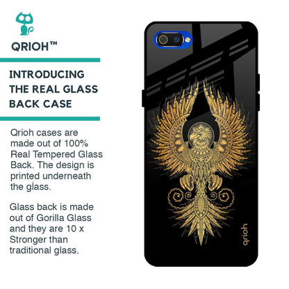 Mythical Phoenix Art Glass Case for Realme C2