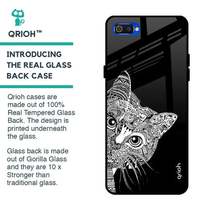 Kitten Mandala Glass Case for Realme C2
