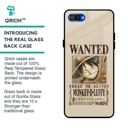 Luffy Wanted Glass Case for Realme C2