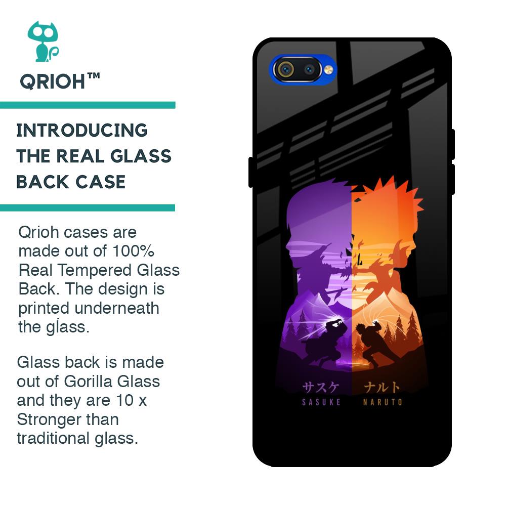 Minimalist Anime Glass Case for Realme C2
