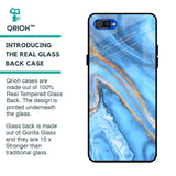 Vibrant Blue Marble Glass Case for Realme C2