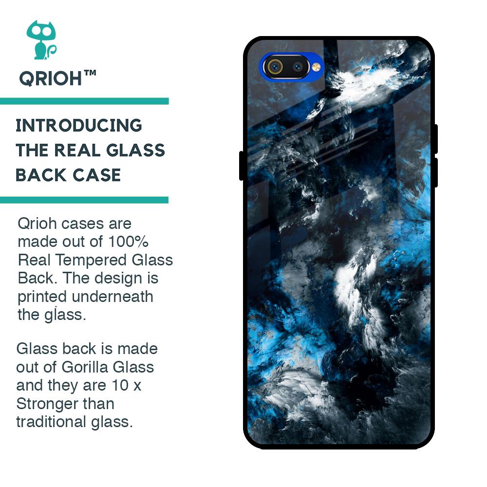 Cloudy Dust Glass Case for Realme C2