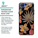Lines Pattern Flowers Glass Case for Realme C2