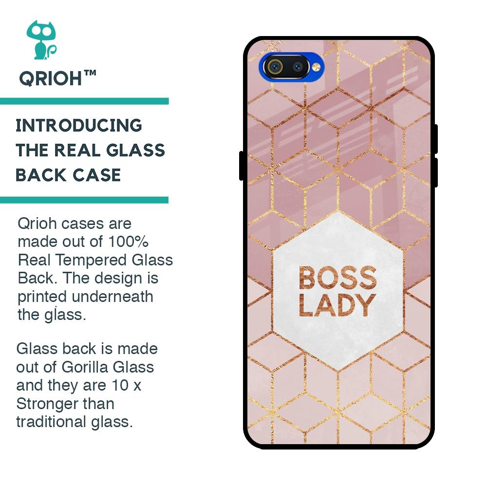 Boss Lady Glass Case for Realme C2