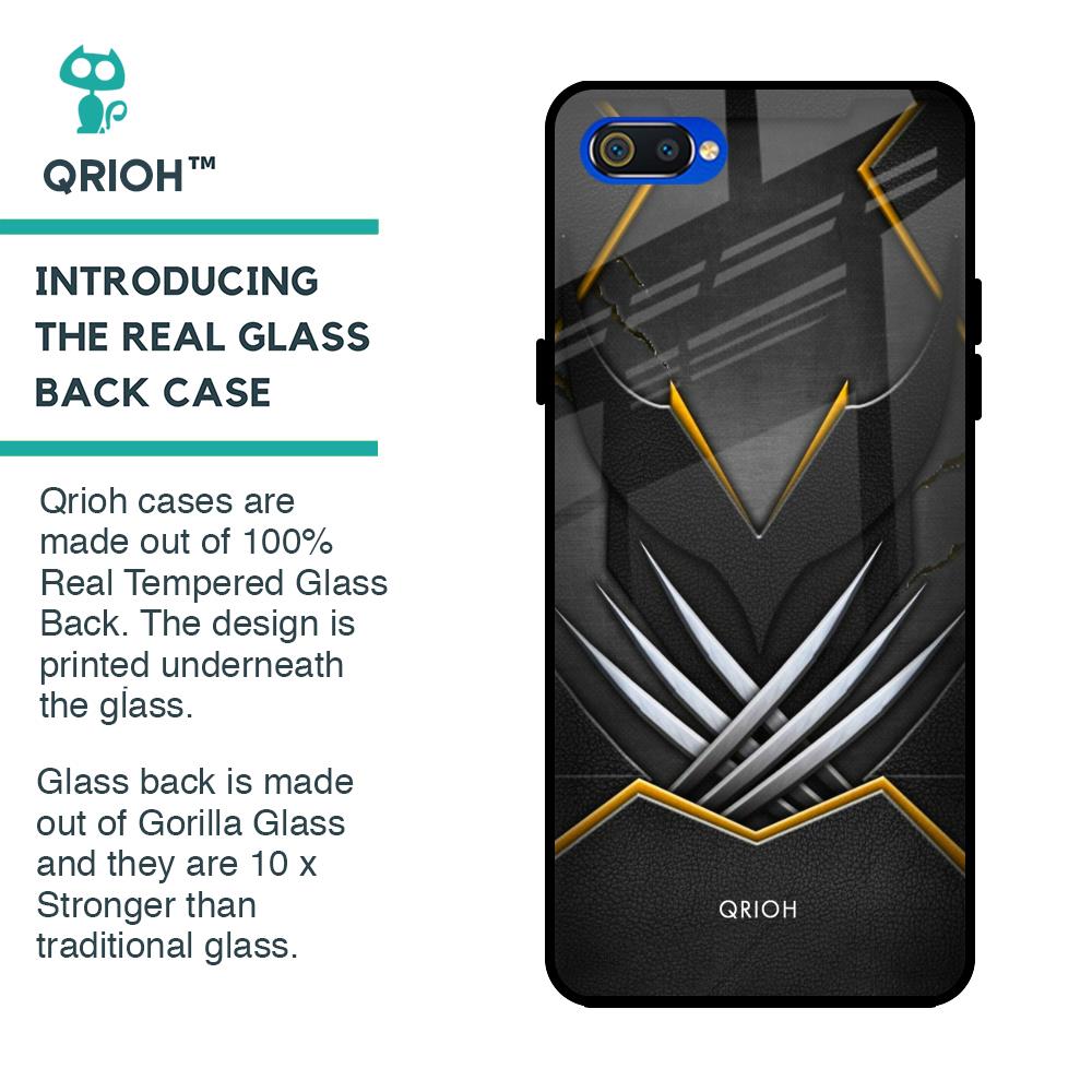 Black Warrior Glass Case for Realme C2