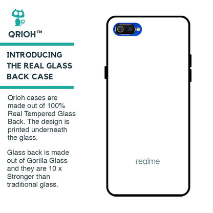 Arctic White Glass Case for Realme C2