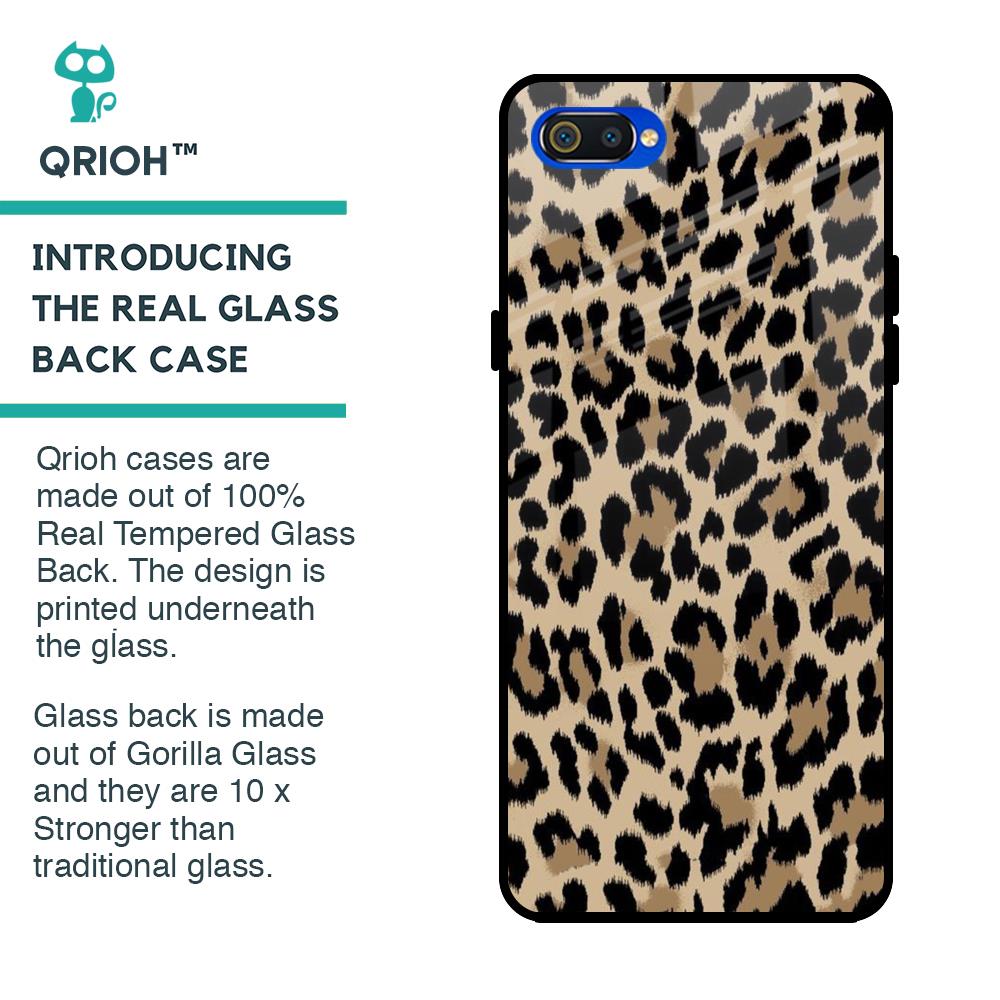 Leopard Seamless Glass Case For Realme C2