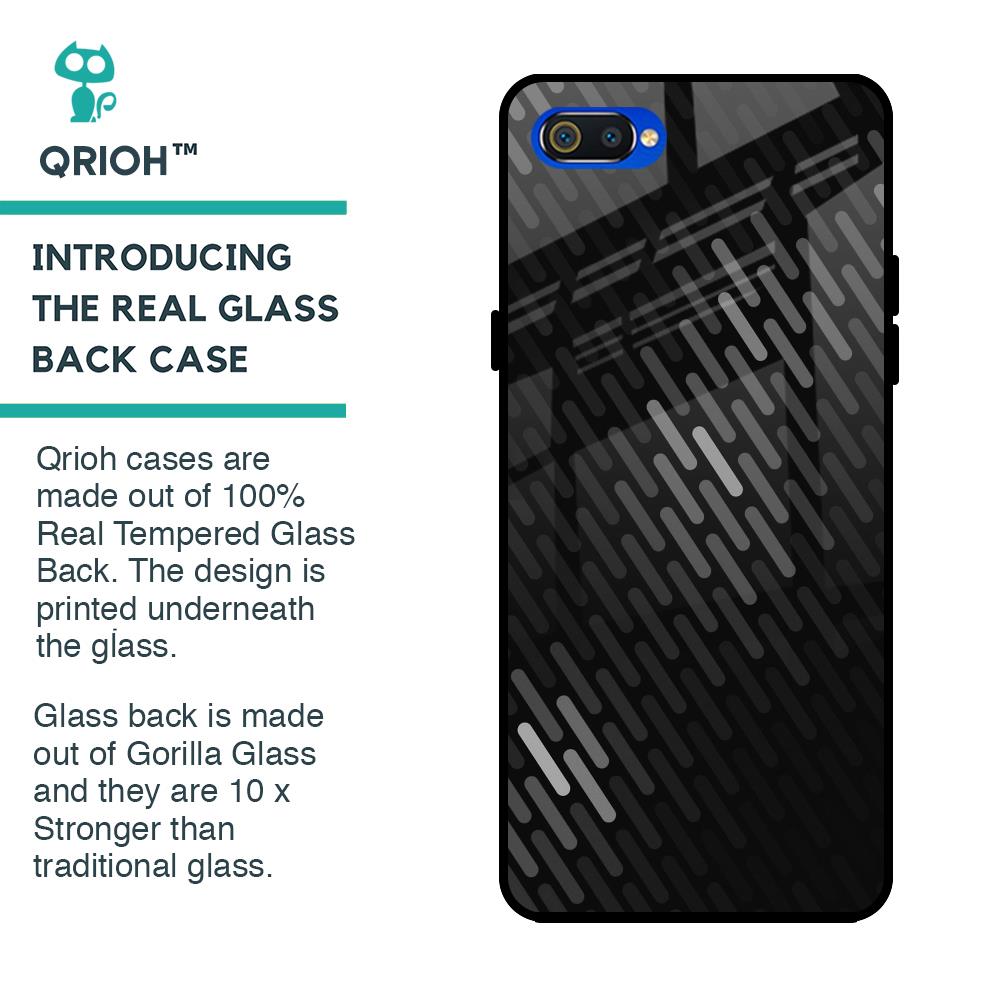 Dark Abstract Pattern Glass Case For Realme C2