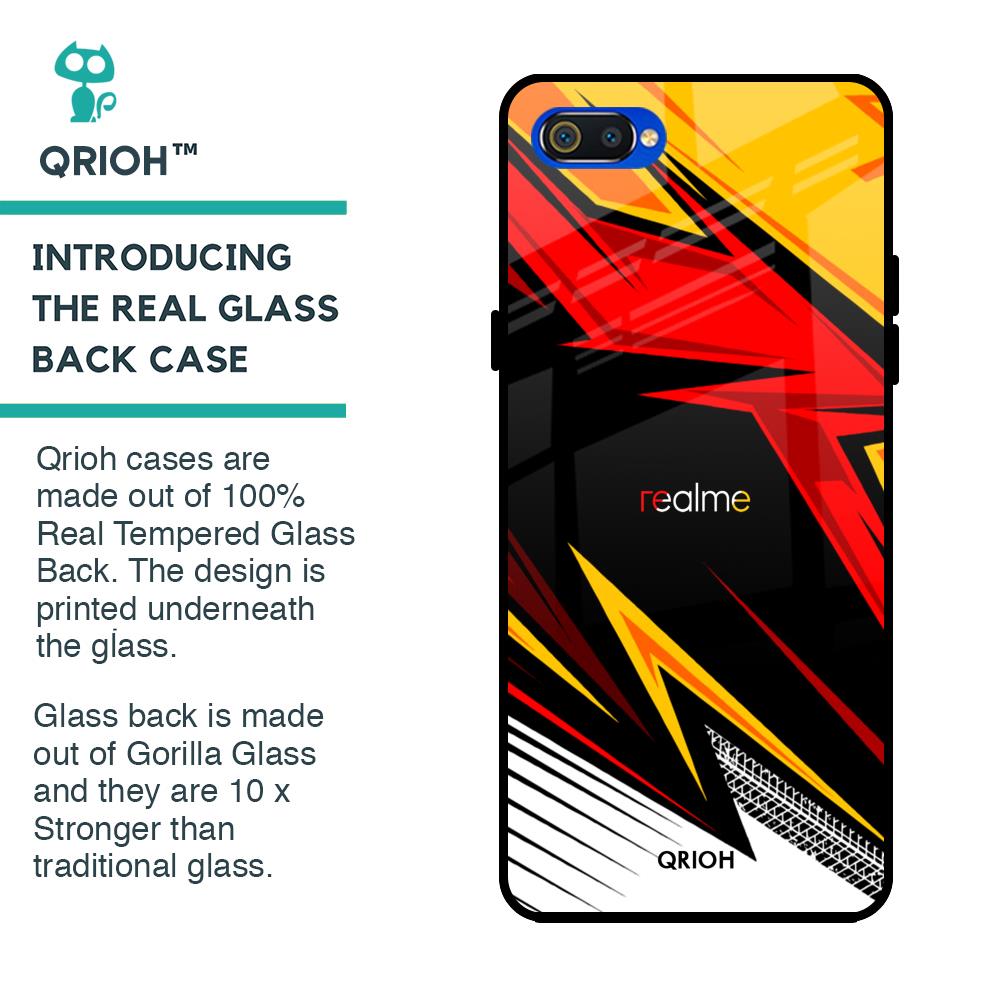 Race Jersey Pattern Glass Case For Realme C2
