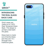 Wavy Blue Pattern Glass Case for Realme C2