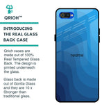 Blue Wave Abstract Glass Case for Realme C2