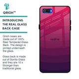 Wavy Pink Pattern Glass Case for Realme C2