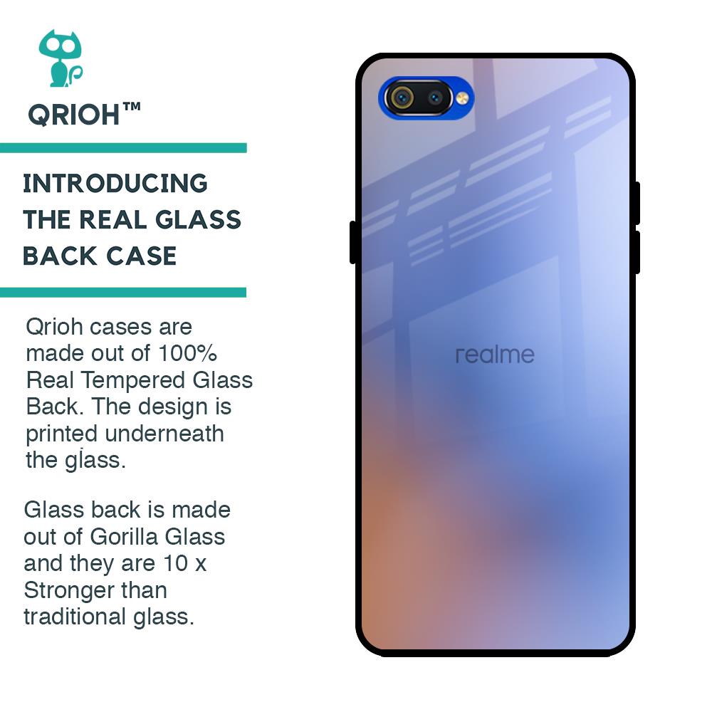 Blue Aura Glass Case for Realme C2