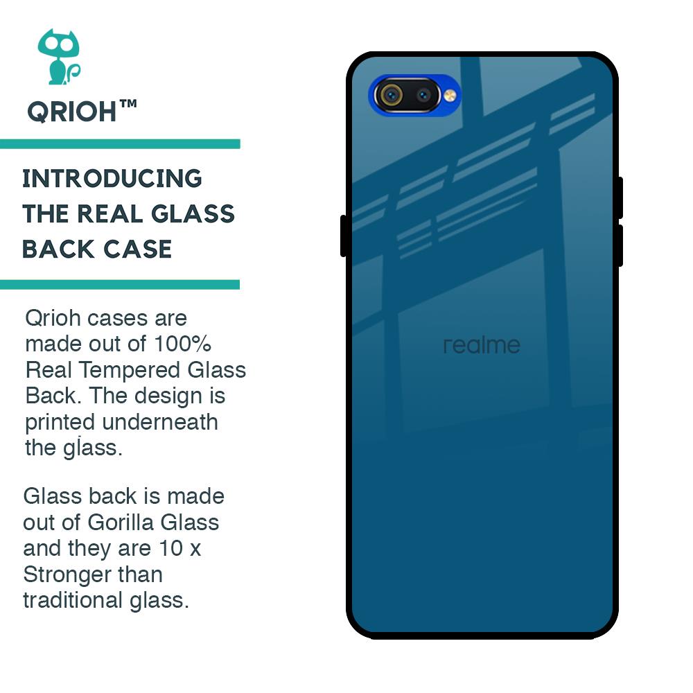 Cobalt Blue Glass Case for Realme C2