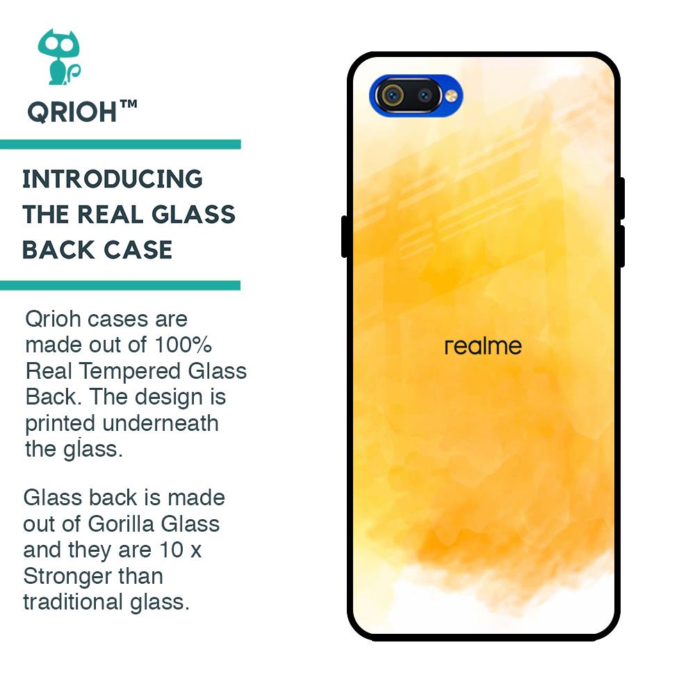Rustic Orange Glass Case for Realme C2