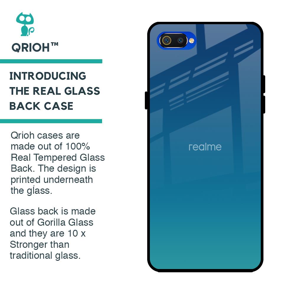 Celestial Blue Glass Case For Realme C2