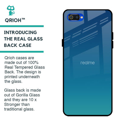 Celestial Blue Glass Case For Realme C2
