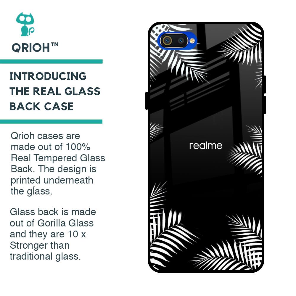Zealand Fern Design Glass Case For Realme C2