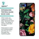 Flowers & Butterfly Glass Case for Realme C2