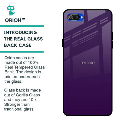 Dark Purple Glass Case for Realme C2