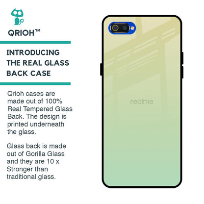 Mint Green Gradient Glass Case for Realme C2