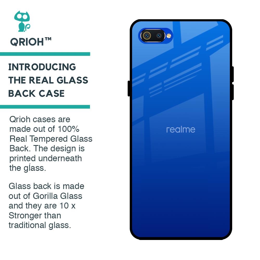 Egyptian Blue Glass Case for Realme C2