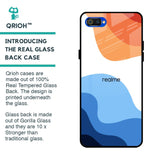 Wavy Color Pattern Glass Case for Realme C2