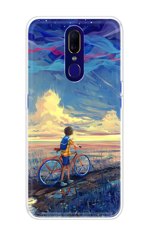 Riding Bicycle to Dreamland Oppo F11 Back Cover