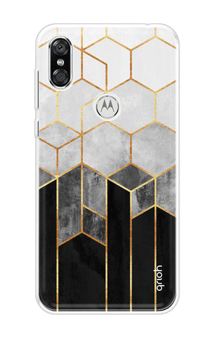 Hexagonal Pattern Motorola P30 Back Cover