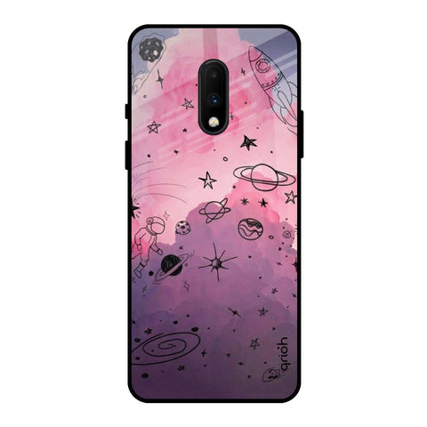 Space Doodles OnePlus 7 Glass Back Cover Online