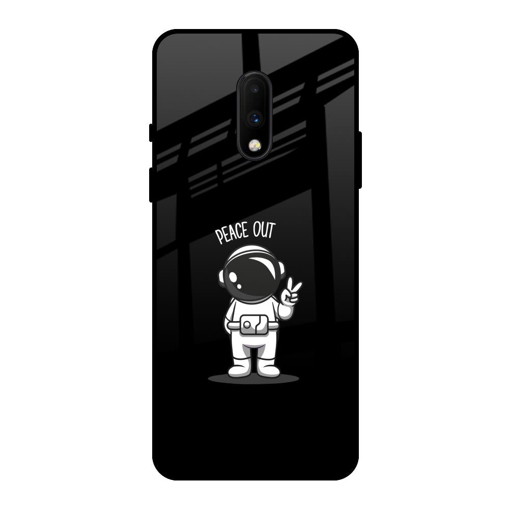 Peace Out Astro OnePlus 7 Glass Back Cover Online