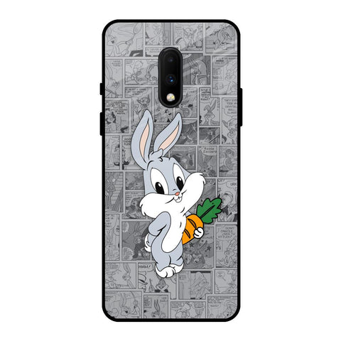 Cute Baby Bunny OnePlus 7 Glass Back Cover Online