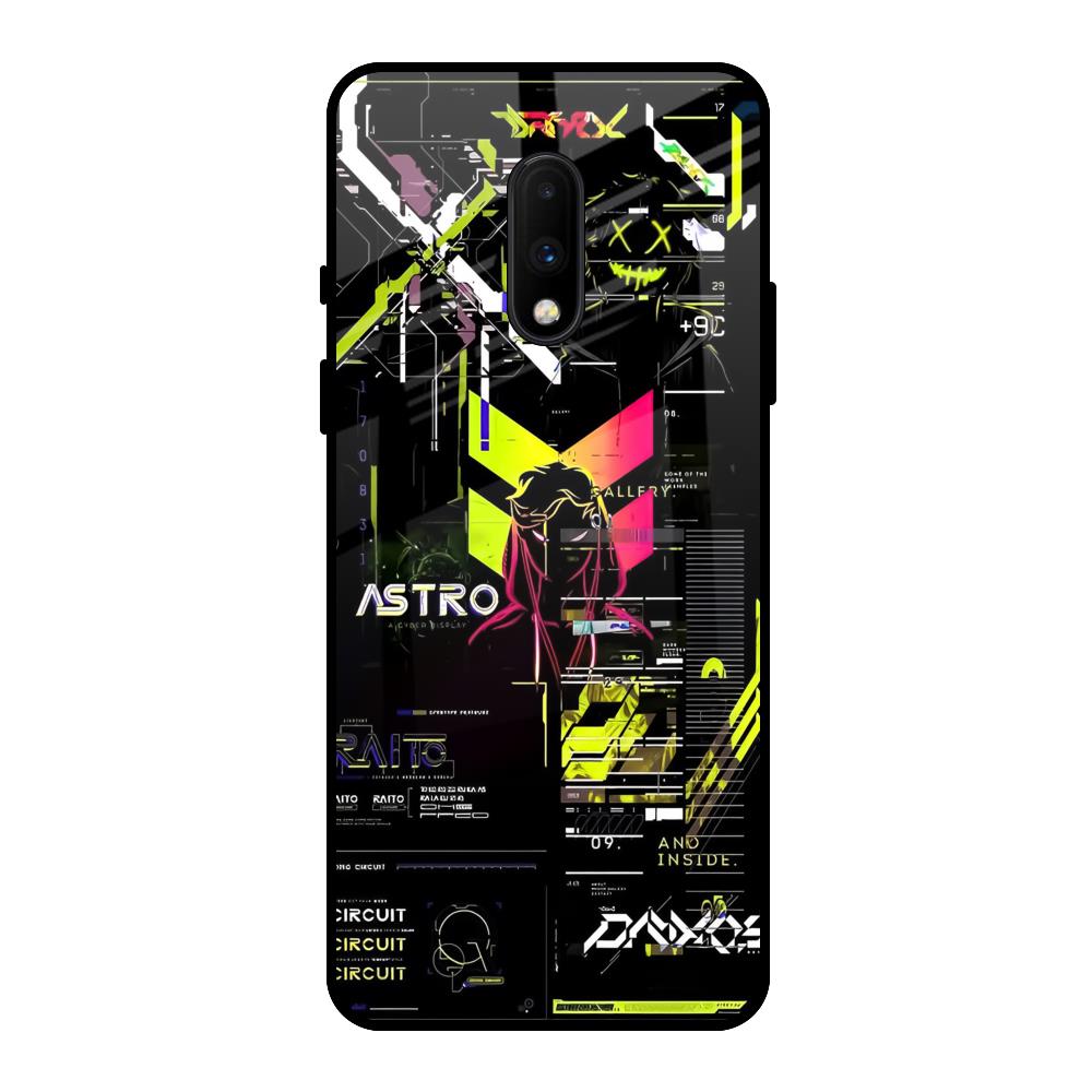 Astro Glitch OnePlus 7 Glass Back Cover Online